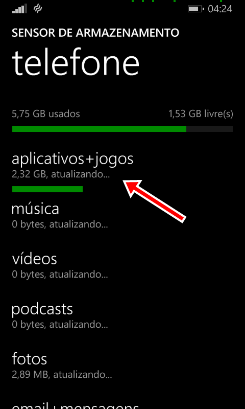 Windows Phone 8.1: Mover jogos e aplicativos para o cartão de memória