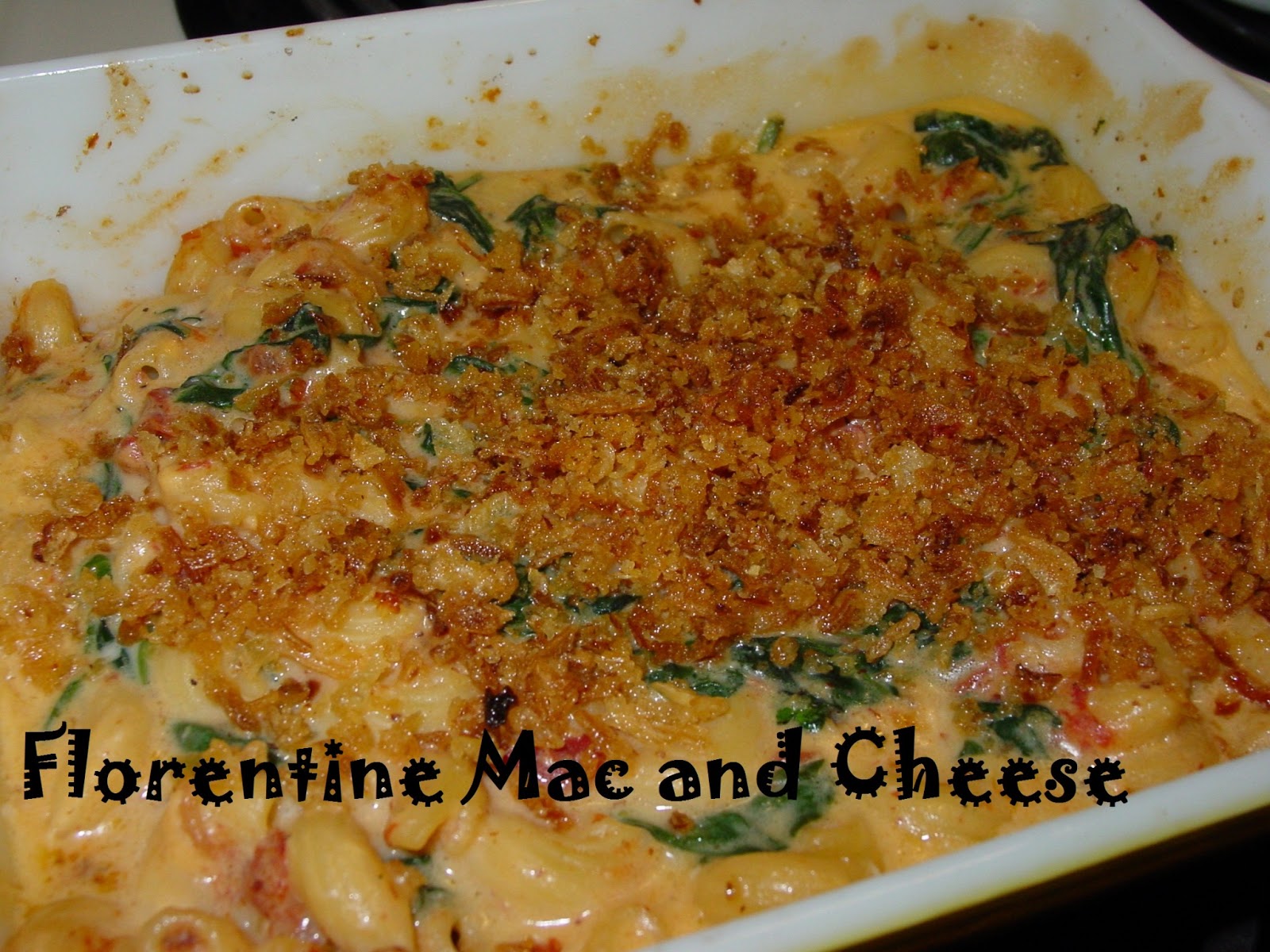 OliveNGrape Florentine Mac and Cheese