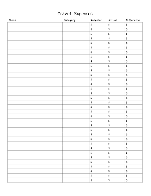 travel expenses tracker
