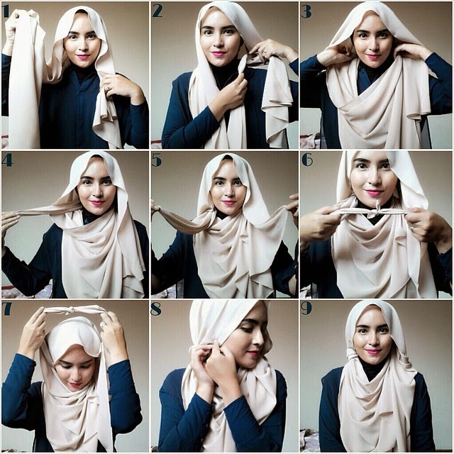 Tutorial Hijab Satu Jarum Pentul