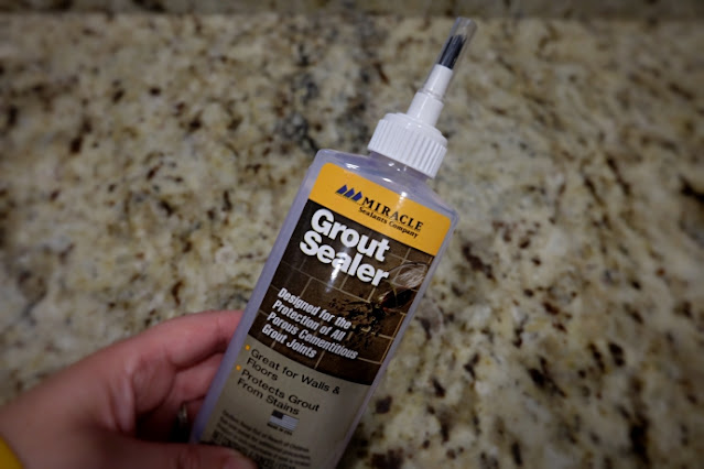 grout sealer bottle brush