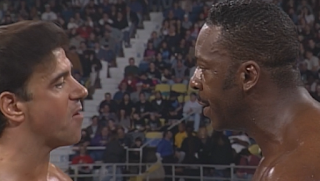 WCW Souled Out 1998 - Rick Martel challenged Booker T for the TV title 
