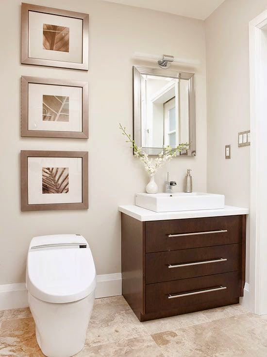 20 ideas de decoración para baños modernos pequeños 2017
