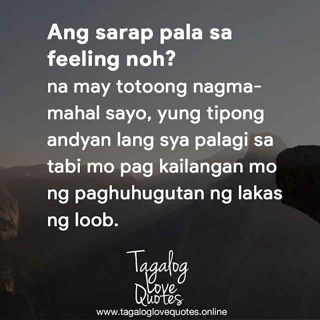 Ang sarap pala sa feeling noh?