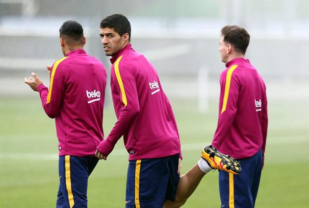 Messi and Suarez did not attend the celebration at the Camp Nou