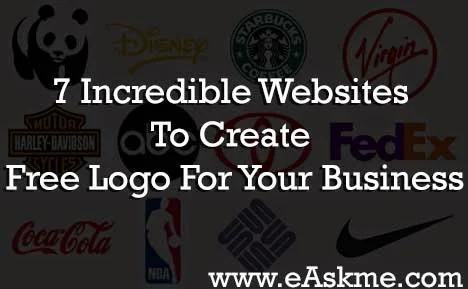 7 Incredible Websites To Create Free Logo For Your Business : eAskme