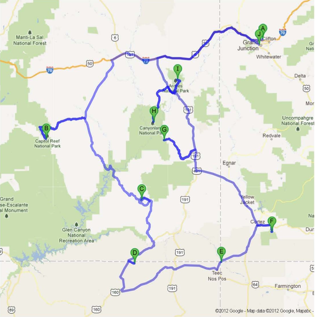 Road trip to national parks
