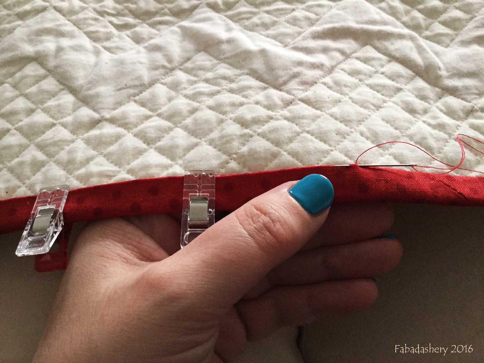 Fabadashery Dear Jane Quilt Block A4 Courtney's Stethoscope