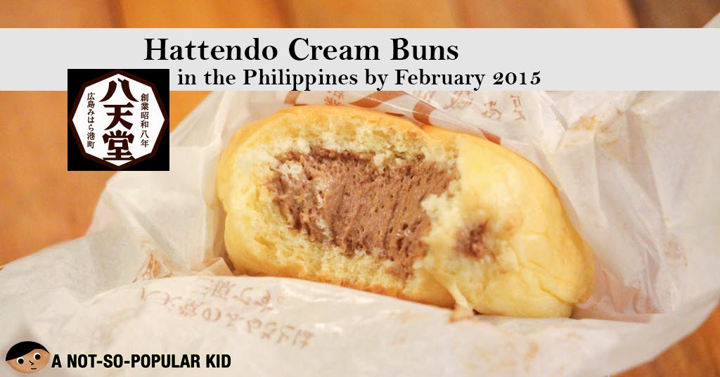 Hattendo Cream Buns Available in the Philippines by February 2015 in Mall of Asia