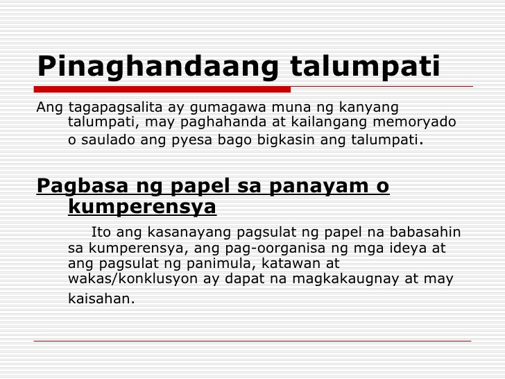 paano gumawa ng talumpati - philippin news collections