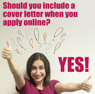 crafting a cover letter when applying online