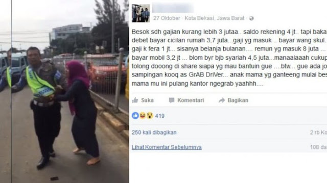 Curhat Soal Gaji di Media Sosial, Status Ibu Pencakar Polisi Ini Jadi Viral Curhat Soal Gaji di Media Sosial, Status Ibu Pencakar Polisi Ini Jadi Viral