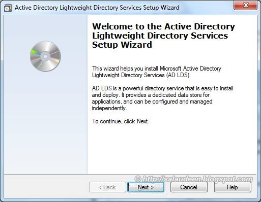 Create and AD LDS instance Create and AD LDS instance