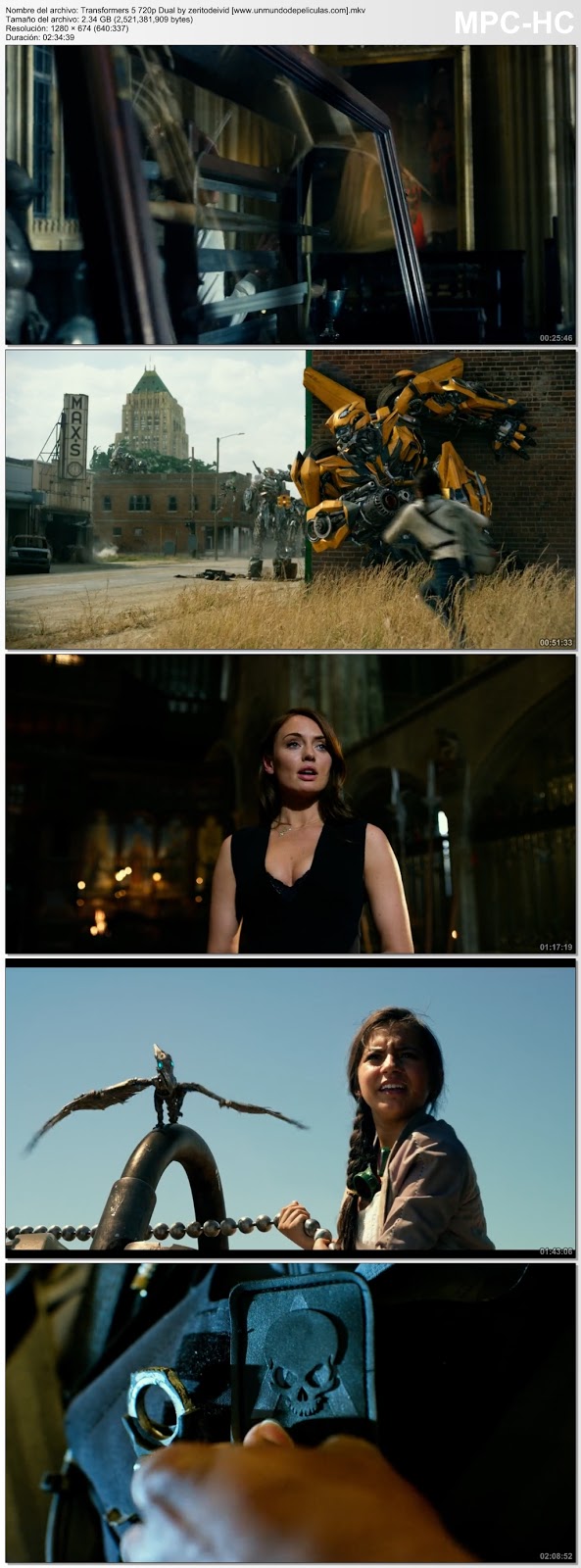 Capturas de la película.