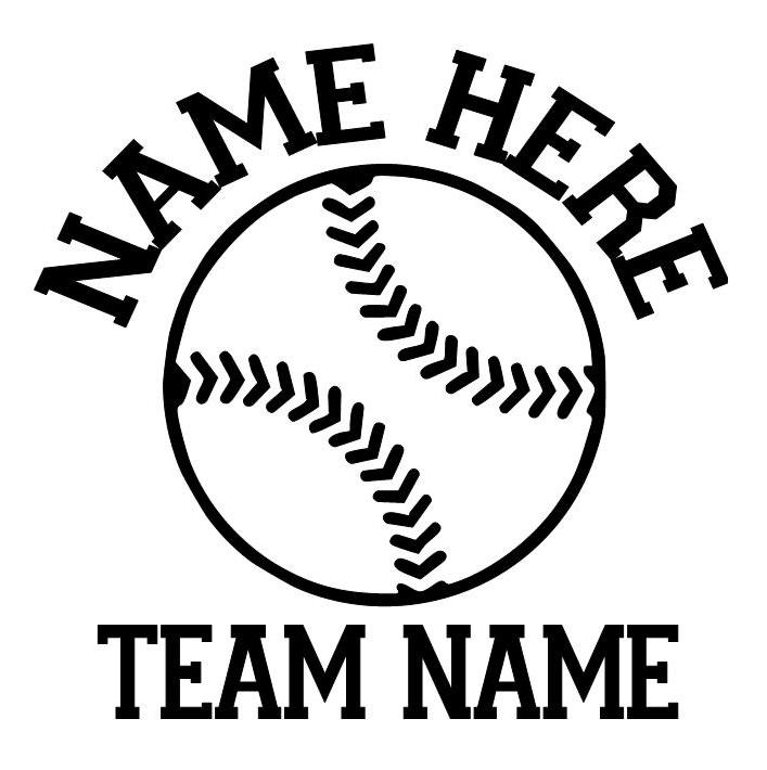 Vinyl By Amy Baseball Car Decals Personalized Sport Vinyls