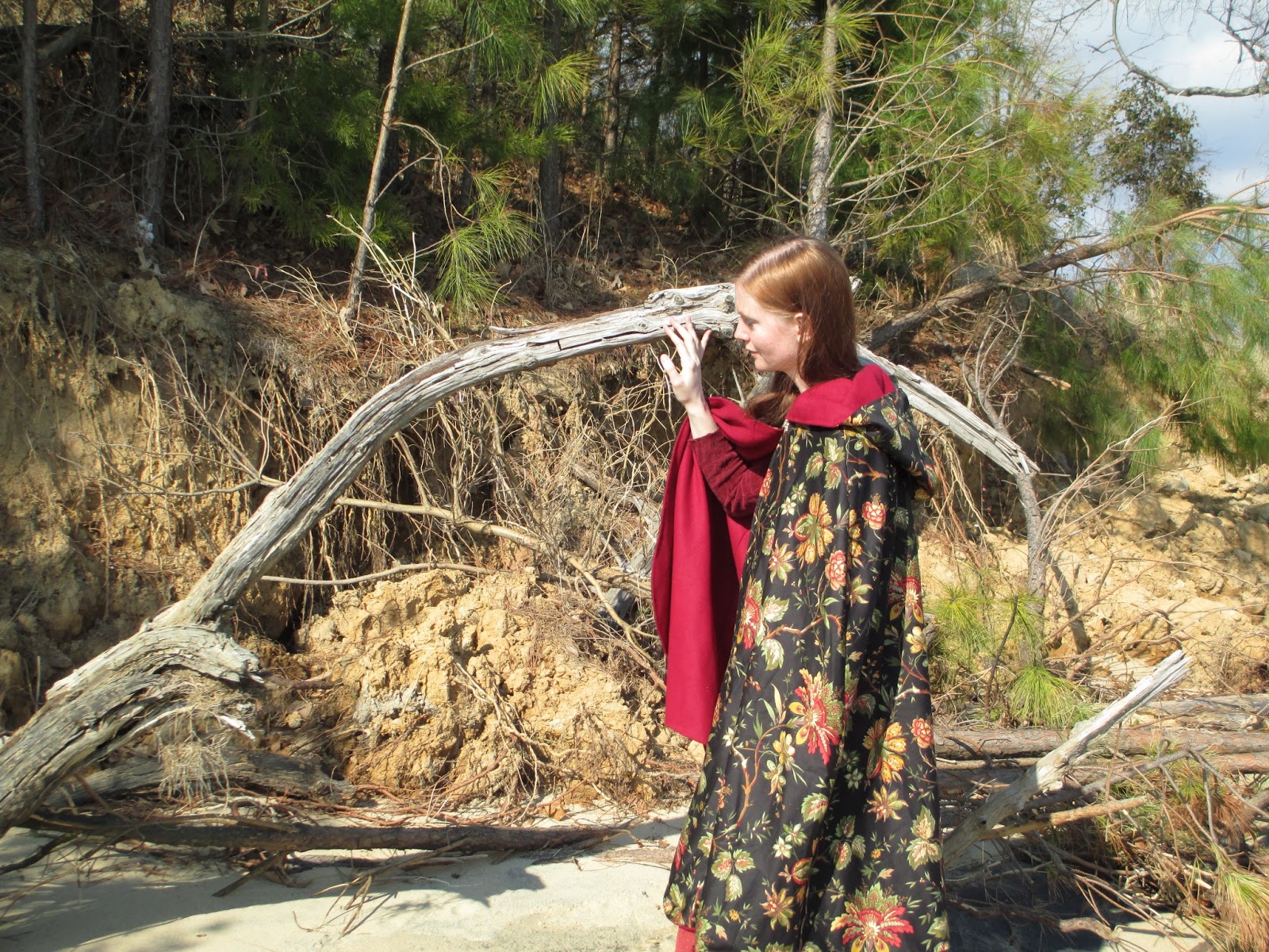 A Sartorial Statement: Curtain-Along Cloak Photo Shoot