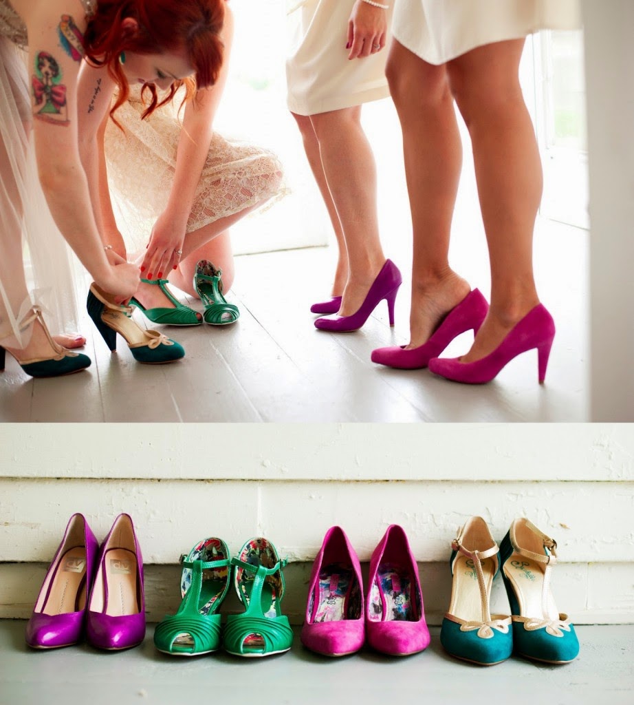 Coloridos zapatos de novia para la mujer de hoy Coloridos zapatos de novia para la mujer de hoy
