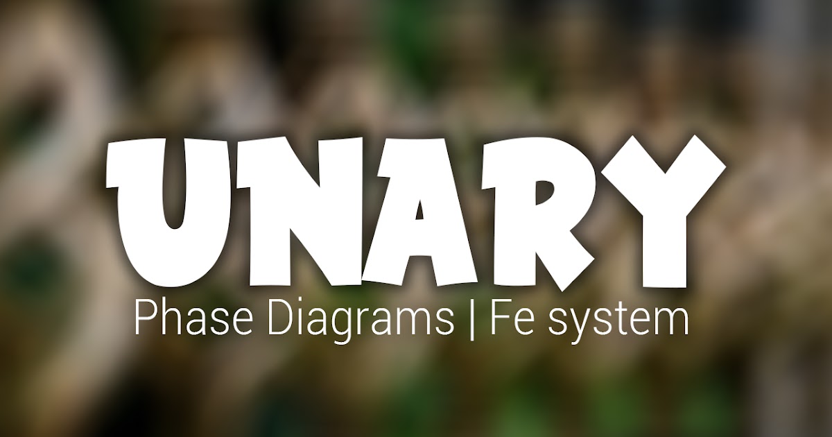 Unary Phase Diagram