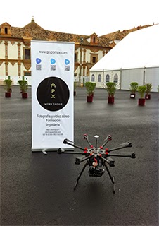 Tecnología Dron en una demostración en la Feria Smart Rural, Fimart