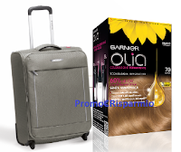 Garnier Olia ti regala 1 Trolley cabina Roncato come premio sicuro Logo Garnier Olia ti regala 1 Trolley cabina Roncato come premio sicuro
