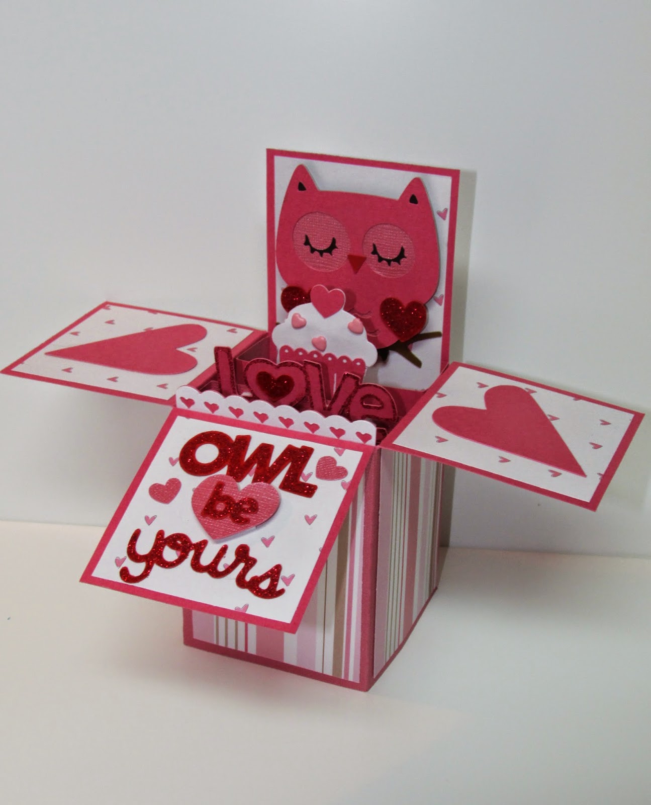 carol's creations owl be yours pop up box card