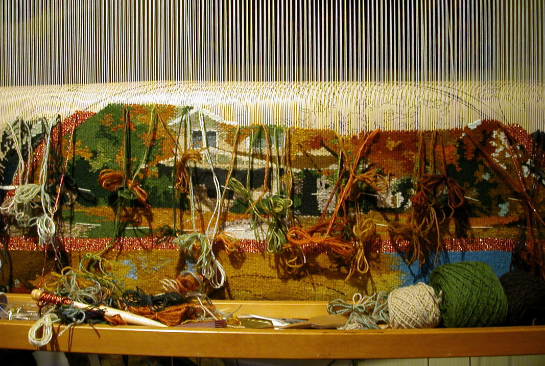 The Daily Grind The tapestry from underneath