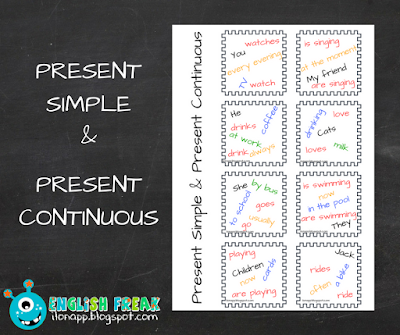 Present Simple and Continuous sentences Present Simple and Continuous sentences