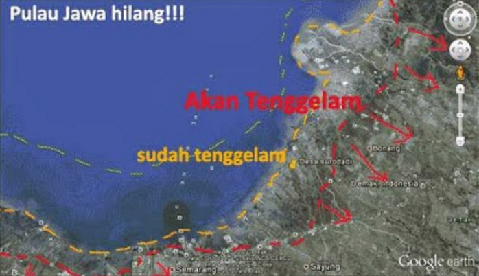 Pulau Jawa Akan Tenggelam