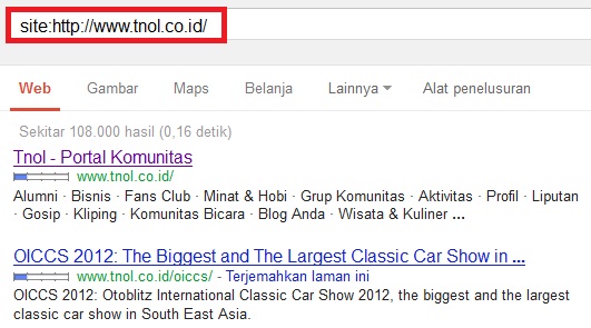 jumlah halaman terindeks dari website pesaing kita jumlah halaman terindeks dari website pesaing kita
