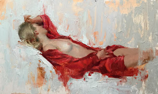 pinturas-de-mujeres-con-vestidos-rojos-apasionados