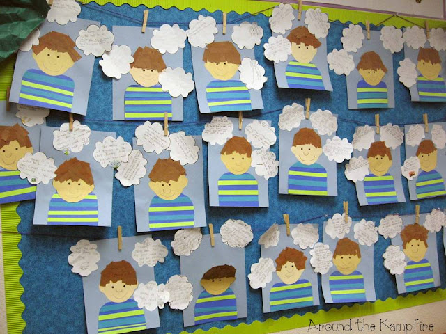 Author's viewpoint writing craft for The Art Lesson by Tomie dePaola bulletin board display