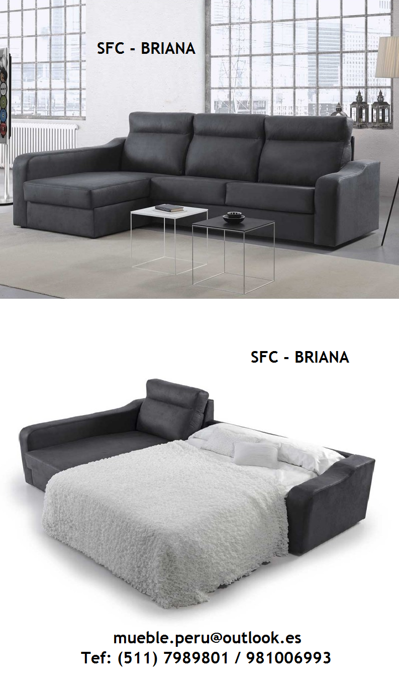 Mueble Peru Sakuray SOFA CAMA SECCIONAL SFC BRIANA