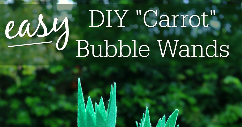 Southern In Law Easy DIY Carrot Bubble Wands for Easter