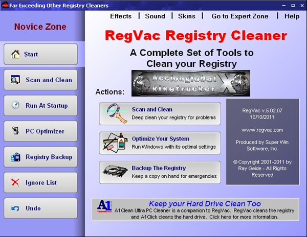 Download RegVac Registry Cleaner 50214 x64 x32