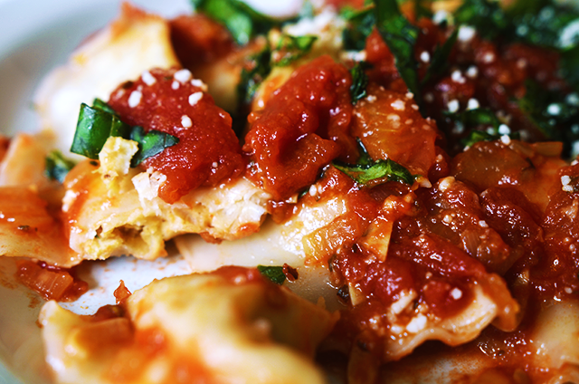 Housevegan.com: White Bean, Tempeh, and Fennel Ravioli - A simple recipe for a crowd pleasing summer ravioli! This recipe uses wonton wrappers so that you can focus your efforts on the good stuff: the hearty tempeh filling.