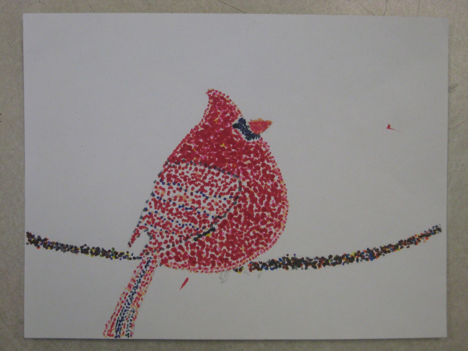 Miss Young's Art Room: 5th Grade Pointillism Birds
