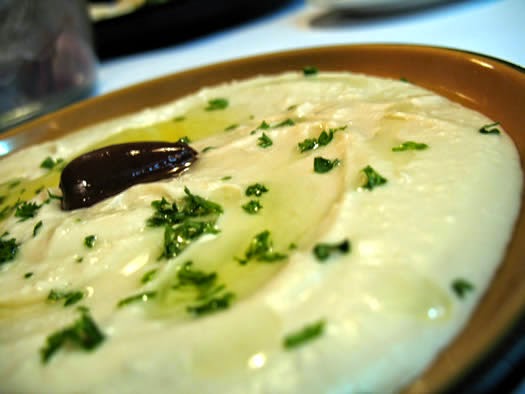 Hummus Yogurt Dip with Balsamic Tomatoes and Mint Salad Recipe