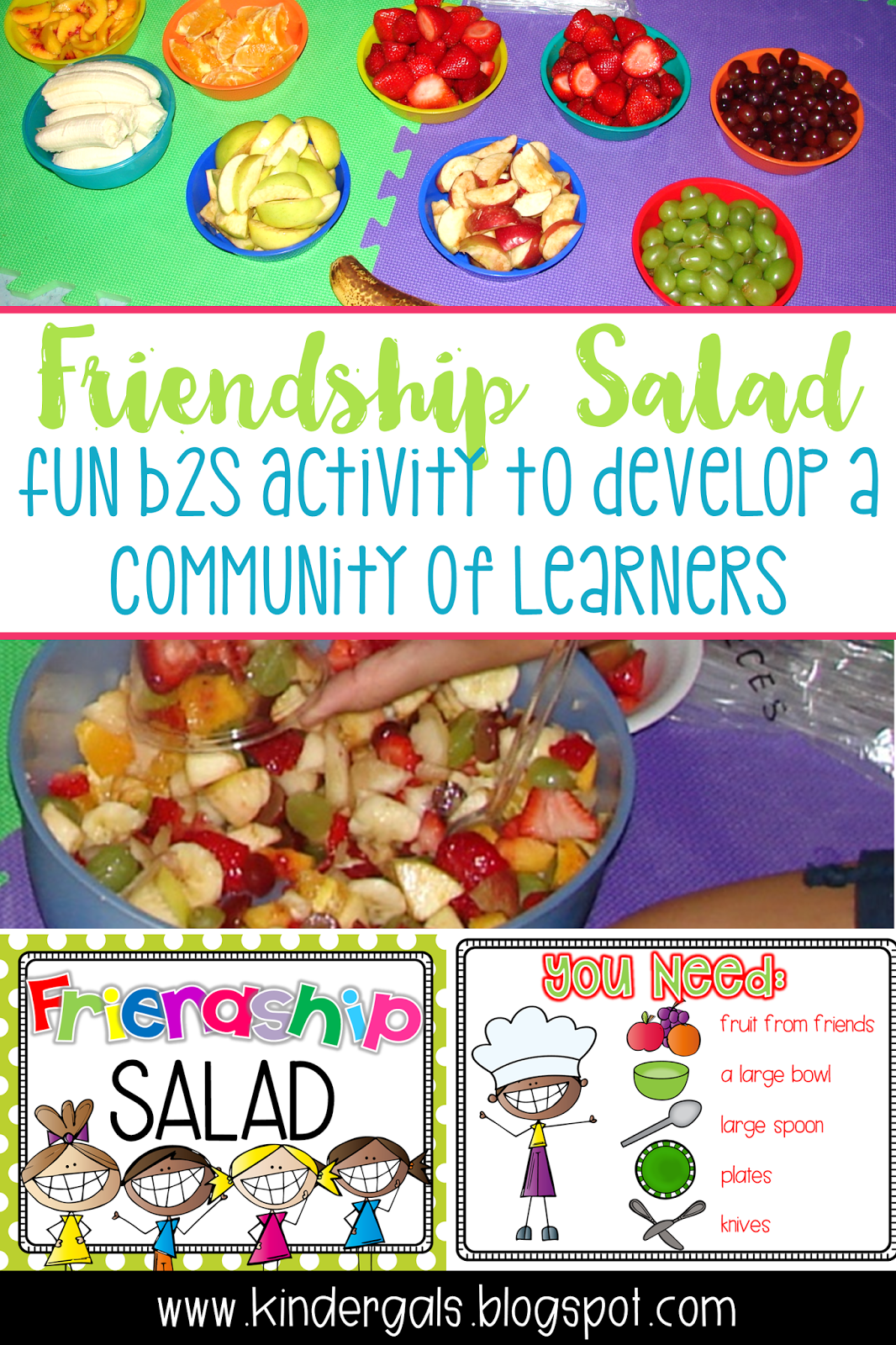presentation of friendship salad
