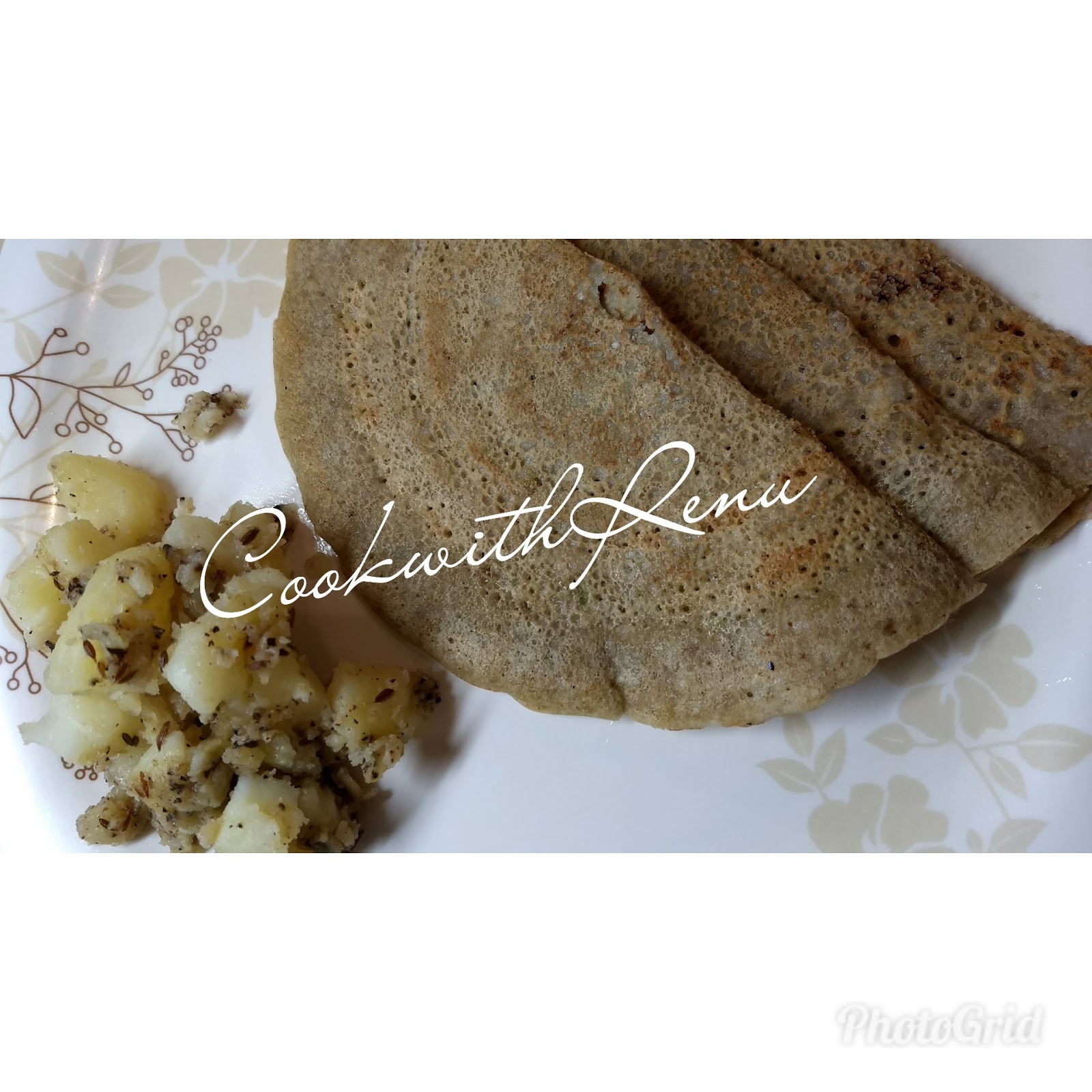 Cook with Renu Buckwheat(Kuttu) Groat(Grain) PanCake