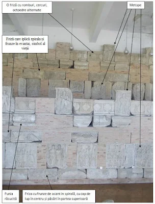 Elementele originale ale Monumentului de la Adamclisi prezente în Muzeul de la Adamclisi