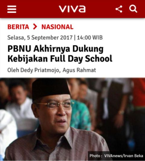 Hoax PBNU Dukung Fullday School, Robikin Emhas: Itu Menyesatkan!