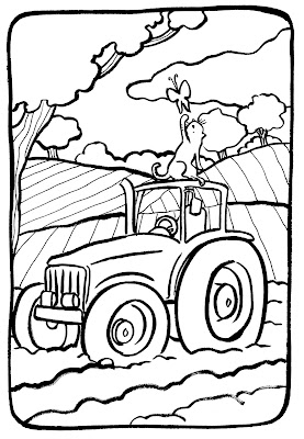 marion de castillon Coloriage du mercredi  un tracteur