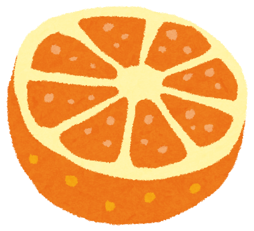 カットみかん オレンジのイラスト フルーツ かわいいフリー素材集 いらすとや