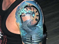 Awesome 3d Tattoo Design For Legs