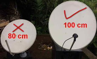 Dish 100 cm Cara Tracking Thaicom Ku-Band Dish 100cm Lock PPTV HD