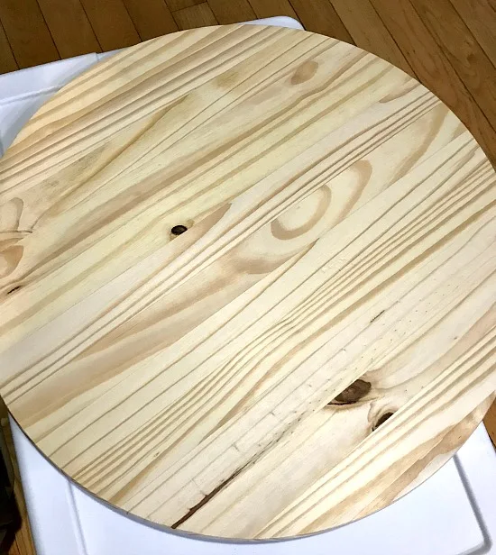 Wooden raw wood circle