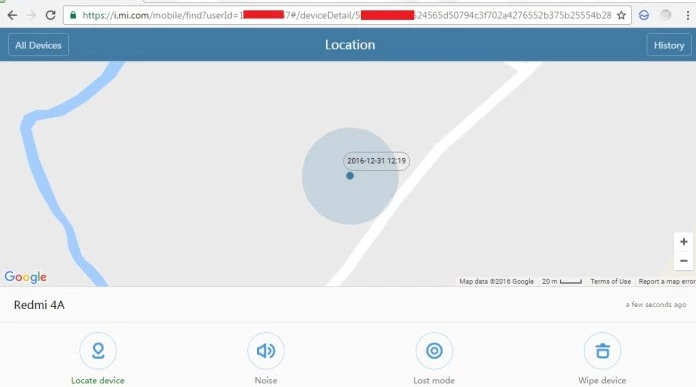 Locate device. Find my device.