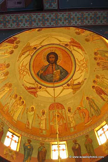 Greek Catholic Patriarchate, the cupola with a paiting from Jesus with the Twelve Apostles.