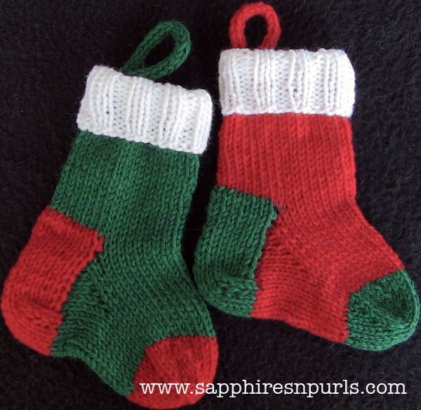 Knit A Mini Christmas Stocking