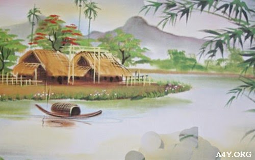 Hình ảnh đẹp về con đò và bến sông xưa Ảnh vẽ con đò đẹp nhất